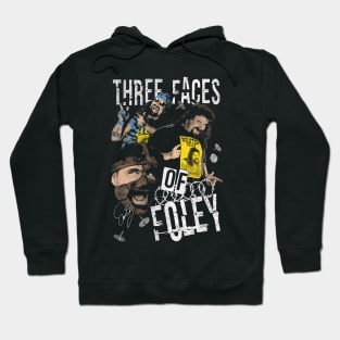 Mick Foley Three Faces Of Foley Hoodie